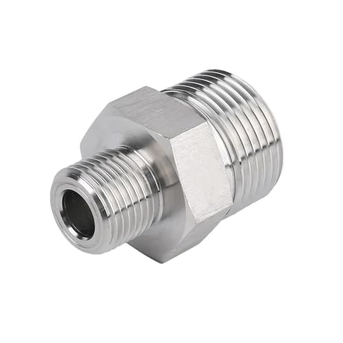 Accesorio de tubería alta presión 3/4 a 1/4 conector macho inoxidable 6