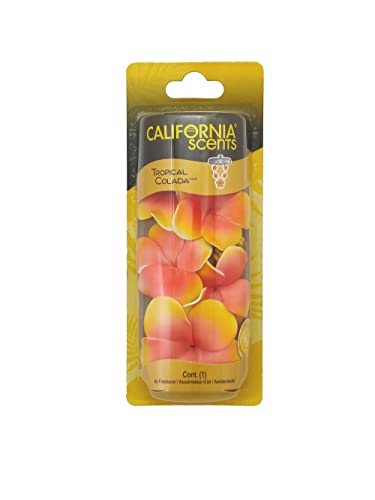 Image of California Scents Scented Necklace, The Perfect Lei for Your Car - Hanging Flower Air Freshener (1 Pack, Tropical Colada)