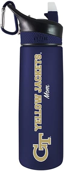 The Fanatic Group Georgia Institute of Technology Mom 24 oz Frosted Sport Bottle - Navy