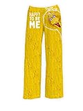 BRIEF INSANITY Sesame Street Adult Lounge Pajama Pants - Comfy, Loose-Fit, Ultra-Soft - Big Bird Sleep Bottoms (Medium, Yellow)