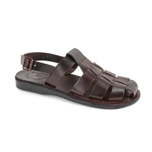 Michael - Closed Toe Leather Fisherman Sandal - Mens Sandals