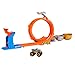 Hot Wheels Monster Trucks Toy Truck & Track Set, Loop-and-Flip Trophy Challenge Playset & 1:64 Scale 50th Anniversary Die-Cast Bigfoot, 2 Ways to Play