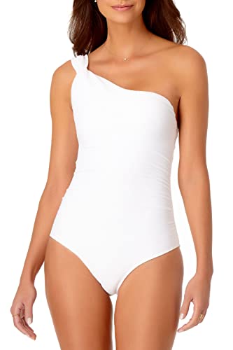 Anne Cole Women's Standard Shoulder One Piece Swimsuit, White, 16 #TOP27