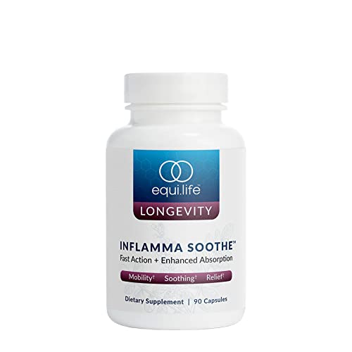 Equilife - Inflamma Soothe, Immune Support Supplement, Formulated For Maximum Absorption & Quick Relief, Helps Soothe Irritation & Achy Joints, Rich In Antioxidants, Vegan, Gluten-Free (90 Capsules) #TOP9