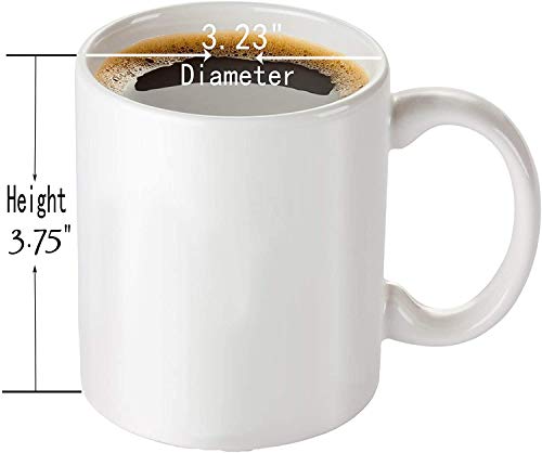 Taza de cerámica blanca 11 oz con logo NPR miniatura 3