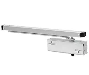 Simax Square Automatic Hydraulic Double Speed Aluminium Door Closer Premium Heavy Duty for Residential/ Commercial Purpose with Fitting Set (Silver). Weight Capacity: 120kg to 140kg