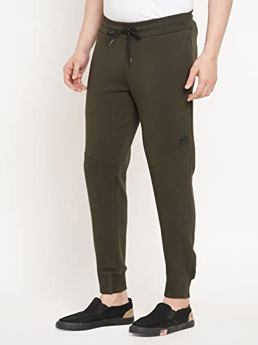 Image of Sweet Dreams Men Solid Joggers Olive