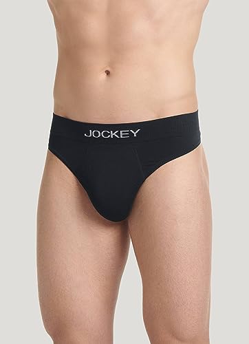 Jockey Men's Form Fit Lightweight Seamless Thong Underwear
