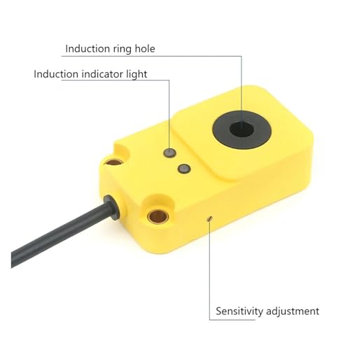 Sensor de proximidad de anillo DR15 inductivo metálico PNP NC 4