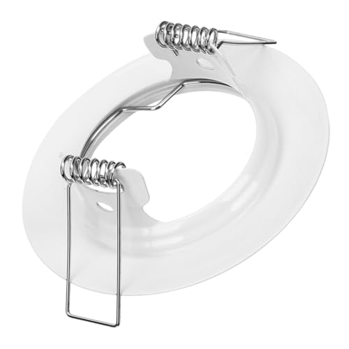 CORHAD White Metal Recessed Light Trim Cover 50Mm Cutout with LED Spotlight Bulb Holder for Ceiling Can Lights Compatible