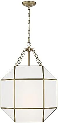 Sea Gull Lighting Morrison-3 Light Medium Pendant-Satin Brass Finish-Incandescent Lamping Type