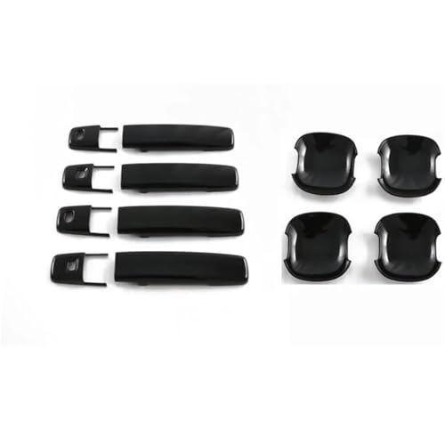 Poignée de porte gauche ROOX 2022 conducteur en ABS noir aspect carbone pour voiture