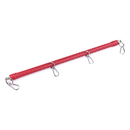 LUOEM Spreader Bar Positie Voetboeien, been Treuer Bar Restraint Sport Training Gereedschap voor volwassenen Paar (rood) - Afbeelding 8