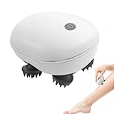 Spazzola vibrante Skull – Dispositivo ricaricabile impermeabile multi-ritmo | Strumento di Benessere che Promuove il Vigore Follicolare, Ideale per il Rilassamento Quotidiano e per Animali Sensibili,