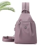 Waterproof 2-Way Commuter Bag, Anti-Theft Crossbody Travel Tote Convertible Bag For Women, Comfortable Carrying (Light purple)