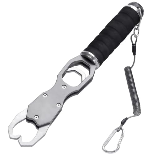 Alicates de pesca marinos con agarre ajustable de 18 kg y resorte integrado