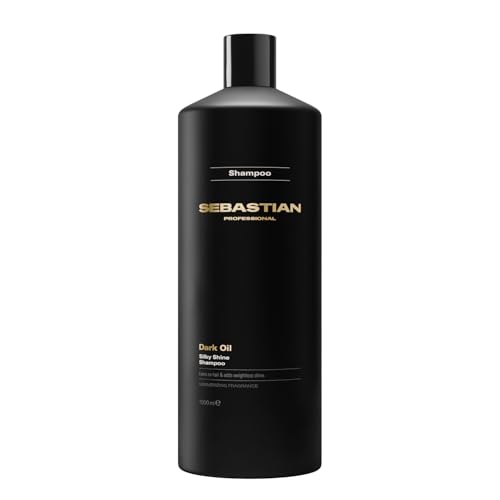 Sebastian Professional Dark Oil Silky Shine Shampoo – Shampoo rivitalizzante e idratante che lascia i capelli morbidi, setosi e leggeri con una luminosità naturale, 1L