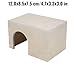 Hamster Wooden Bridge and Shelter Small Animal Hideout with Arch for Cage Enrichment and Play