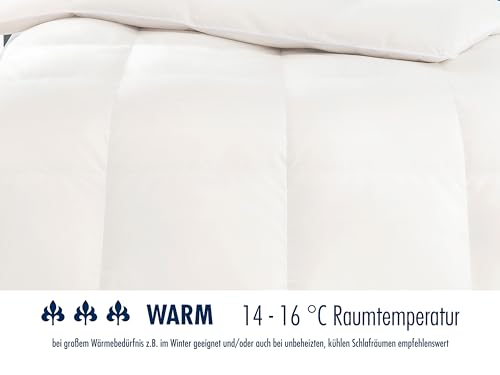 Irisette Daunendecke Nora – Winterbettdecke für warme Nächte