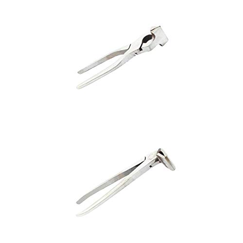 Fenteer 2 Abkantzange Biegezange Falzzange Blechzange/Klempner Zange, 90° abgewinkelt