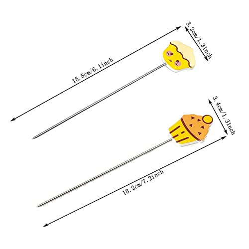 6 Pack Cake Tester,Stainless Steel Cake Tester,Reusable Baking Tool,Cake Tester For Baking,5.4Inches,Cake Supplies #TOP1