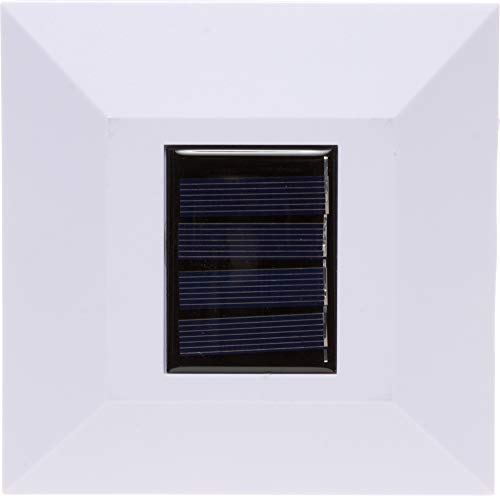 GreenLighting Modern Solar Post Cap Lights Fits 4x4 Wood, 5x5 PCV/Vinyl Outdoor Solar Powered Fence Light, Landscaping, Deck, Garden- Bright LED, Waterproof White 12 Pack