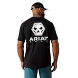 ARIAT Men's Rebar Cotton Strong Bolt Skull T-Shirt