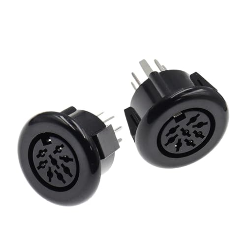 Conector Din 8 pines hembra vertical de 110V para proyectos electrónicos 2
