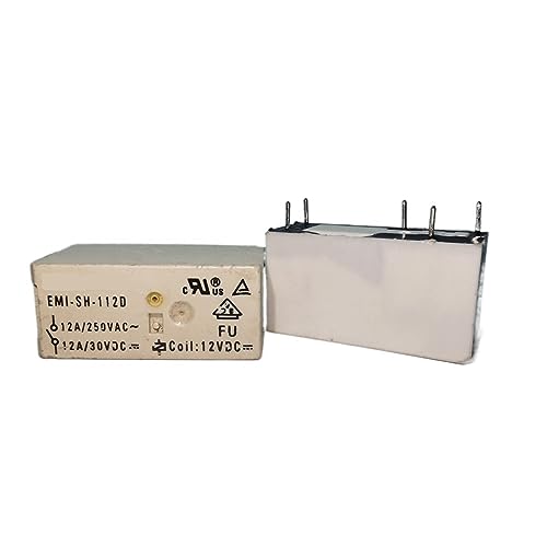 Relais de puissance EMI-SH-112D 12VDC 5 broches pour circuit imprimé