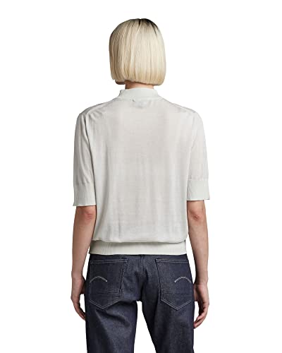 Miniatura 2 de G-Star Raw Core Mock Neck Knitted Pullover, Tejidos Para Mujer, Gris Oyster Mushroom D21962-D166-D607 , Xs