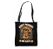 Don't Worry Be Capy Funny Capybara Duck Retro Sunset Design Tote Bag