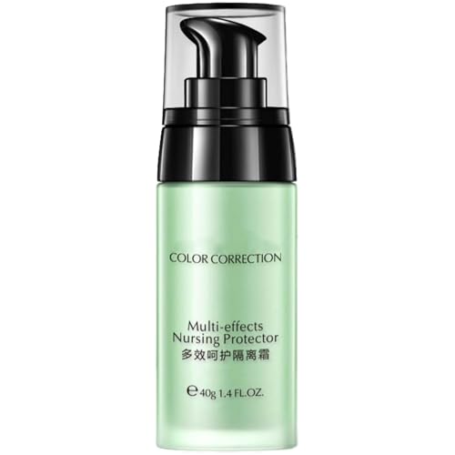 Green Color Correcting Face Primer - Anti-Redness & Blemish Neutralizer, Hydrating Makeup Base for Flawless Coverage. Brightens Skin, Locks Makeup in Place, Moisturizing Isolation Cream for Long-Lasti