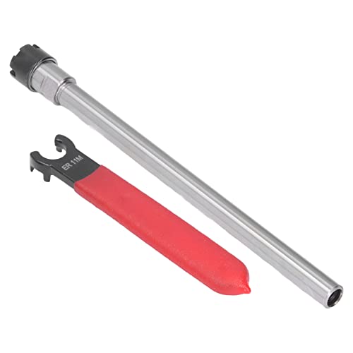 Spannzangenhalter, ER11 100 Spannzangenhalter Zylinderschaft-Verlängerungsstange mit Schlüssel für CNC-Fräsdrehwerkzeug 1‑7 Mm Spannbereich, Spannzangen(C10-ER11M-150L)