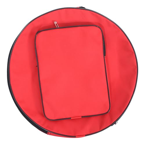 Toddmomy Rolling Bag for Instruments Snareback Pack Red Snare Drum Bag Oxford Cloth