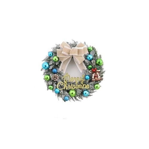 Couronne de Noël 40 cm pour décorations extérieures et suspension de porte