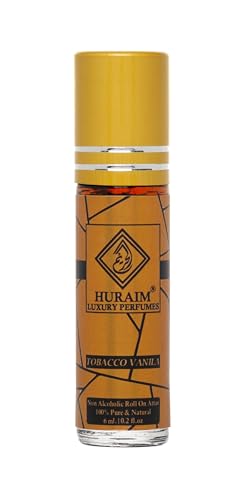 Image of TOBACCO VANILA 6 ml. ROLL ON ATTAR | HURAIM Brand | Tobacco presence mixed with sweet vanilla Warm, spicy. Feels luxurious, cozy, and perfect. Heavy Projection-Long Lasting
