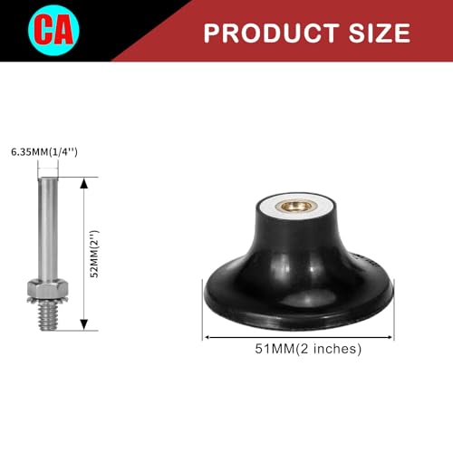 2 Inch Sanding Discs Holder Roll Lock Disc Pad Quick Change Disc Adapter with 1/4" Shank, Die Grinder Power Drill Driver