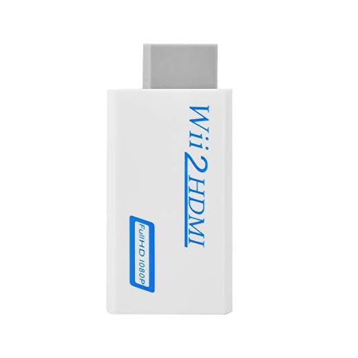 Wii till HDMI-omvandlare mini bärbar Wii HDMI-adapter med 1080P/720P HD-videoutgång 3,5 mm ljudutgång