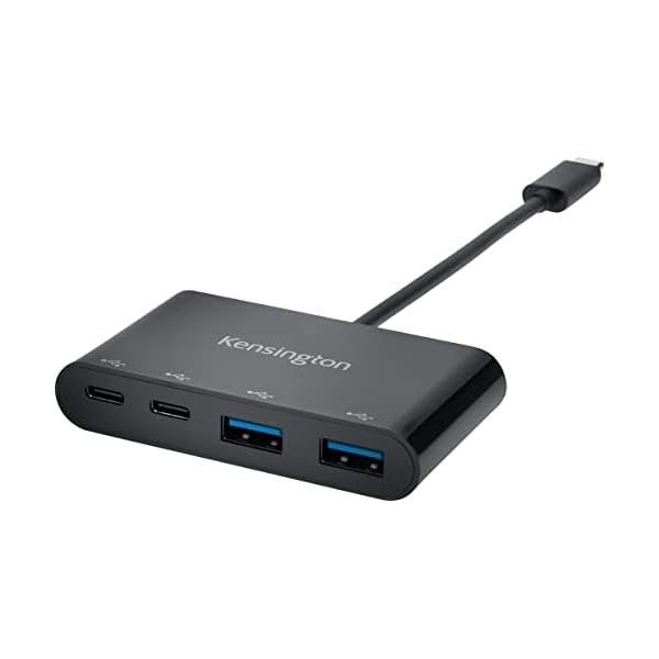 Kensington USB-C 4-Port Hub, Transfer speeds up to 5Gbps - Plug and Play Installation, Dell, Windows, MacBook USB Adaptor - Image 3