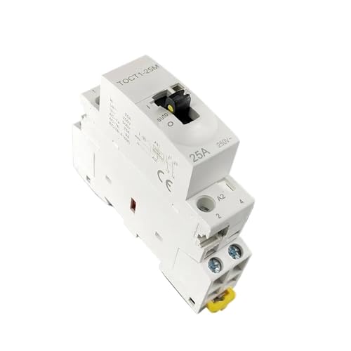 Contacteur modulaire silencieux TOCT1 25A 2P 220V pour éliminer les pannes de tableau DIN