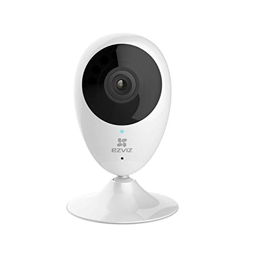 EZVIZ Mini O, 720p WiFi Smart Home Security Camera, 2.4ghz WiFi Band, Compatible with Alexa (UK Plug) (Renewed)