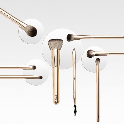 Image of PAC Everyday Glam Brush Kit | Ultra Luxe Handles | All in One Set for Versatile Looks | Elegant Pouch