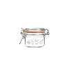 Kilner Round Clip Top Jar 0.125 Litre (125 ml) Airtight Glass Storage Jar for Preserving Spices Dry Foods Reusable