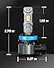 Marsauto M1S H11/H8/H9 Bulbs or H11 Fog, 30000LM Super Bright, Real 1:1 Design H11 Fog Light, No Fan No Noise H9 Bulb, 6000K Cool White H8 Light, 3min Plug and Play, IP68, Pack of 2