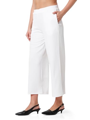 Image of Smarty Pants Women's Cotton Rib Pleated Trouser.
