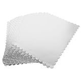 Alipis 20 Stück Rechteckige Kuchenplatte Gewellt Fettabweisend Stabile Tortenplatte aus Wellpappe für Transport und Partygebrauch