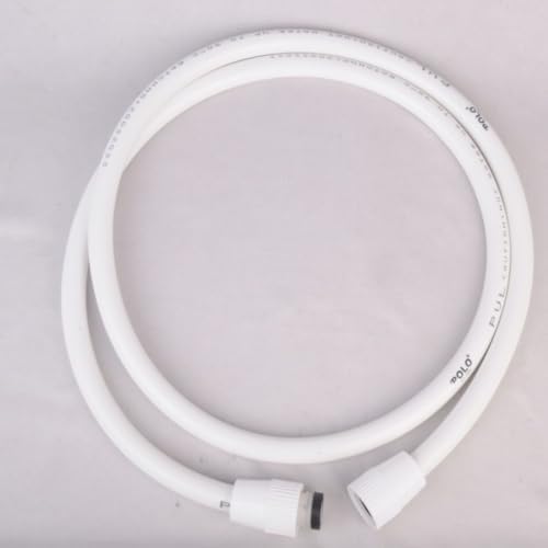 POLOSTAR 1.5m Heavy-Duty White PVC Shower Hose Pipe | Flexible Leak ...