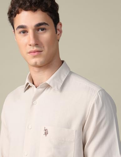 Image of U.s.Polo Association Men's Solid Tailored fit Shirt
