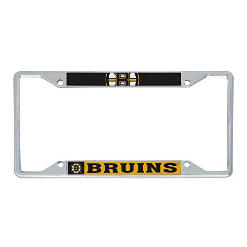 Desert Cactus Boston Bruins Car Accessories NHL Team National Hockey League Metal License Plate Frame for Front or Rear of Car (Up Close)