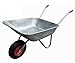 VERDELOOK Carriola in Acciaio zincato, Portata 75 kg, per Trasporto Merce, Fai da Te e Giardinaggio